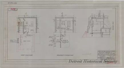 Drawing, Architectural - Proposed Addition to Telephone Exchange Bldg. No. 25 for
Emergency Radio Power Plant, Fort Wayne, Detroit, Michigan