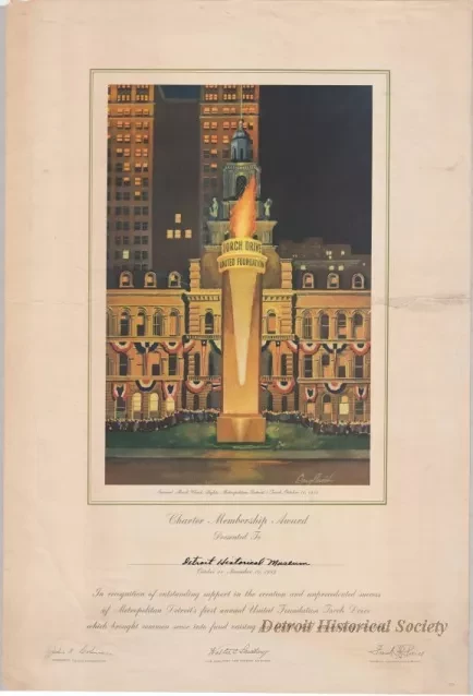Poster - Torch Drive United Foundation,
Charter Membership Award