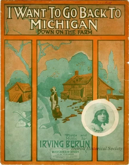 Music, Sheet - I Want to Go Back to Michigan (Down on the Farm)