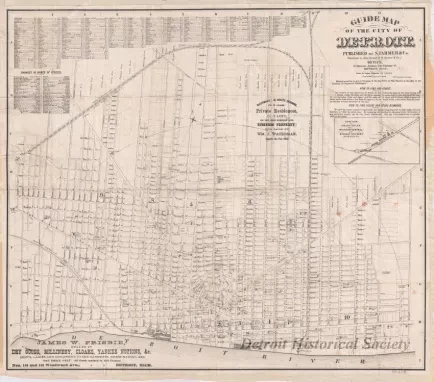 Map - Guide Map of the City of Detroit