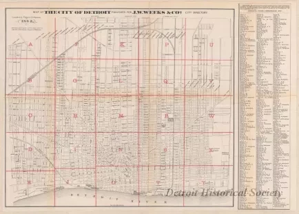 Map - Map of the City of Detroit