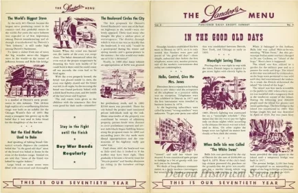 Menu - The Sanders Menu, Vol. 2, No. 4