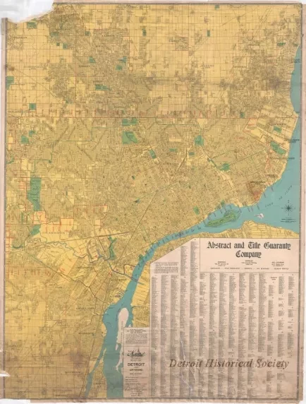 Map - Map of Detroit and Environs