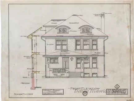 Drawing, Architectural - Front Elevation
