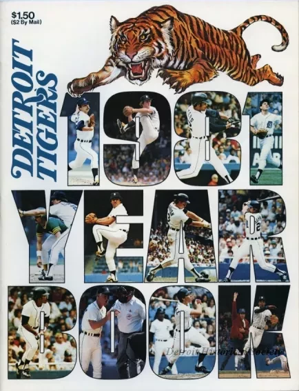 Yearbook - Detroit Tigers 1981 Yearbook