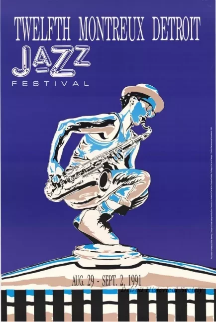 Poster - Twelfth Montreux Detroit Jazz Festival