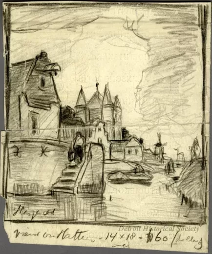 Drawing - View on Hattem