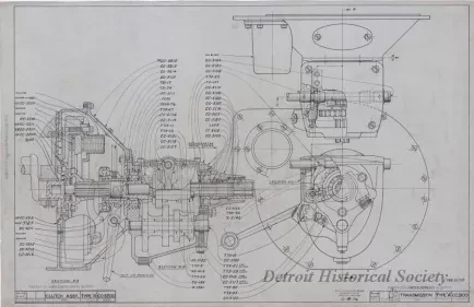 Drawing, Technical - Clutch Assy. Type "R"
Transmission Type "A"