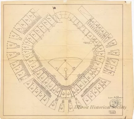 Blueprint - Briggs Stadium, Detroit, 22 June 1950