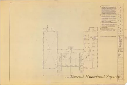 Blueprint - Detroit Residential Manpower Center
Fort Wayne, Detroit, Michigan