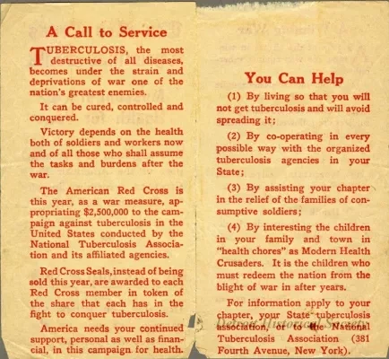 Stamp - Ten Red Cross Christmas Seals