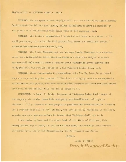 Proclamation
