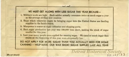 Coupon, Ration