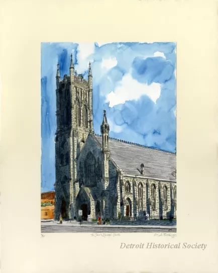 Lithograph - St. John's Episcopal Church