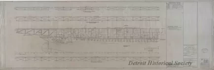 Drawing, Technical - Main Deck Side Plating - Aft End