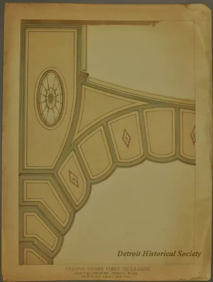 Drawing, Architectural - Ceiling Under First Mezzanine