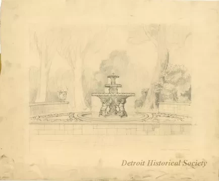 Drawing, Architectural - Garden for C. Fisher Res.