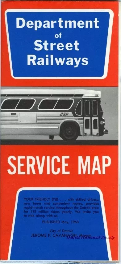 Map - Department of Street Railways Service Map