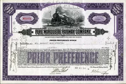 Certificate, Stock