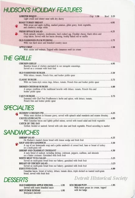 Menu - Holiday Menu