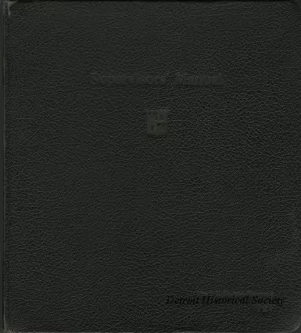 Manual, Employee - Supervisor's Manual