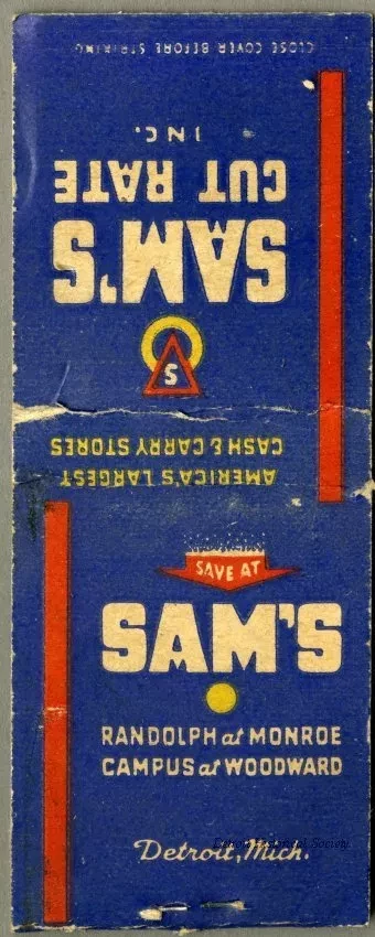 Matchbook - Sam's Cut Rate, Inc.