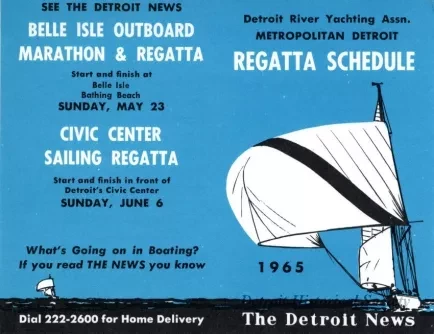 Schedule - Detroit River Yachting Assn. Metropolitan Detroit Regatta Schedule