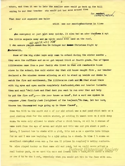 Report - My Boyhood School Days