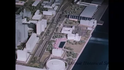 Film, Motion Picture - "Detroit Today and Tomorrow, Detroit Clearing House and the Civic Center" telecast WWJ Jan 12 1958