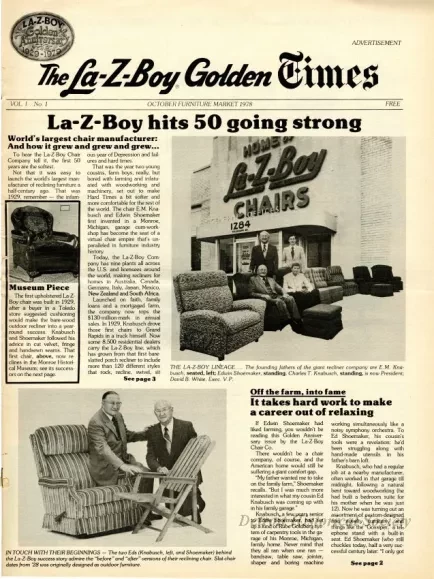 Newspaper - The La-Z-Boy Golden Times