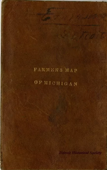 Map - An Improved Edition of a Map of the Surveyed Part of the Territory of Michigan by Silas Farmer, 1835