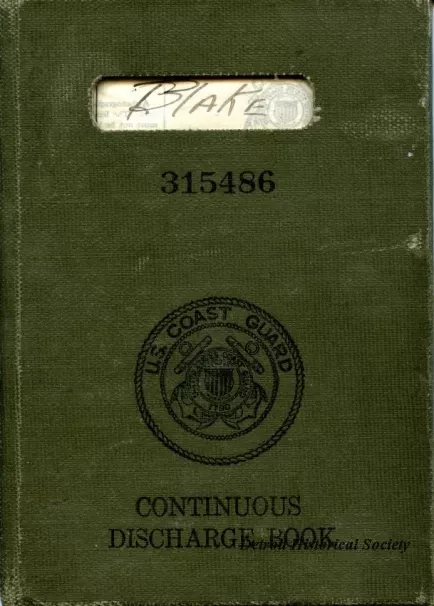 Book, Discharge - United States Coast Guard Continuous Discharge Book No. 315486