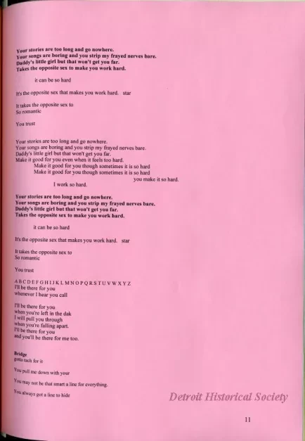 Lyrics, Song - Friends Like Us