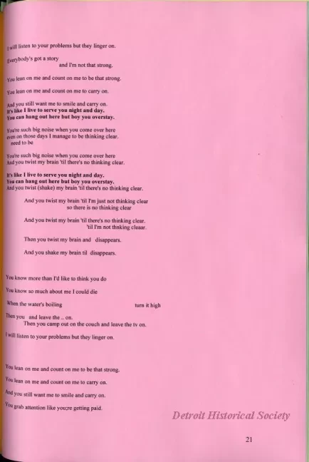 Lyrics, Song - Friends Like Us
