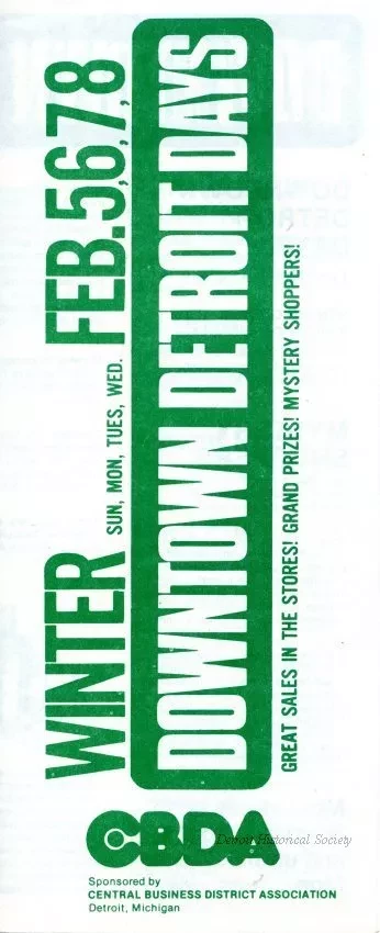 Brochure - Downtown Detroit Days
