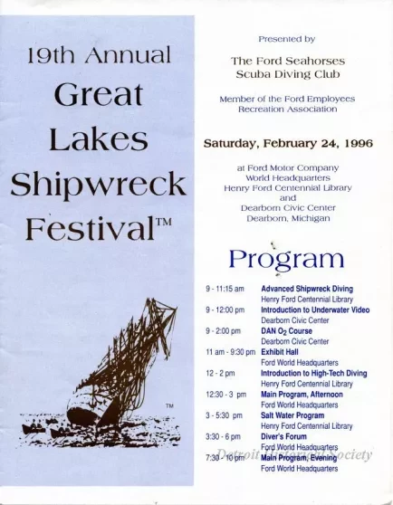 Program - 19th Annual Great Lakes Shipwreck Festival