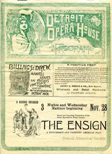 Program, Theater - Detroit Opera House Program