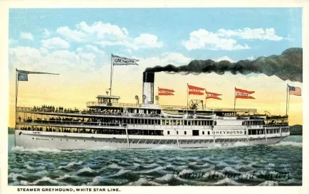 Postcard - Steamer Greyhound, White Star Line