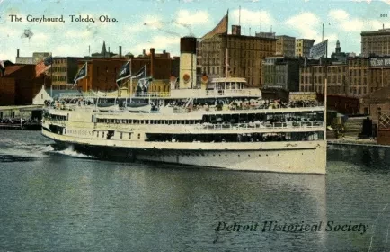 Postcard - The Greyhound, Toledo, Ohio