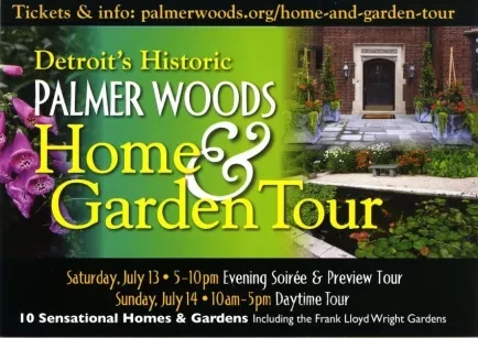 Card, Advertising - Detroit's Historic Palmer Woods Home & Garden Tour