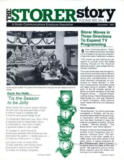 Newsletter - The Storer Story