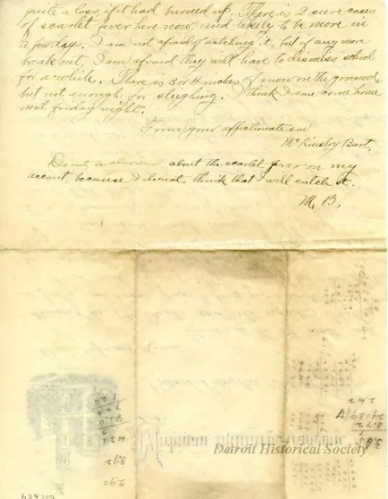 Letter - Michigan Military Academy