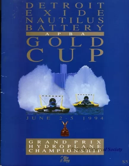 Program - Official Program, Detroit APBA Gold Cup Race, June 2-5,1994