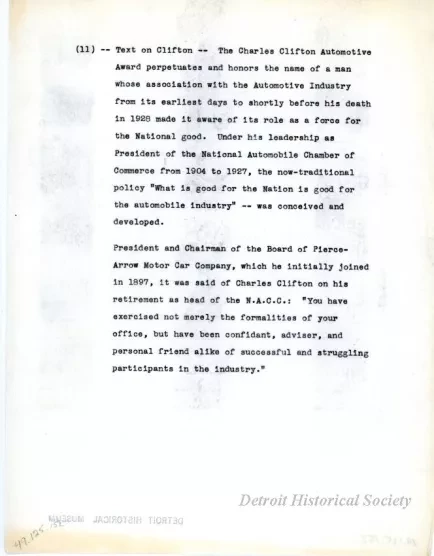 Release, News - Text on Clifton