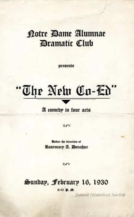 Program - The New Co-Ed