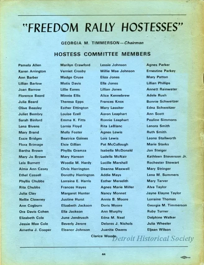 Program - We Rally For Freedom