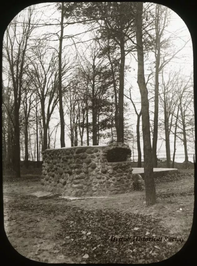 Transparency, Lantern-slide - Drinking Fountain, Belle Isle - Detroit