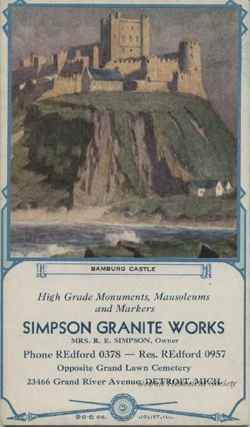 Blotter, Desk - Simpson Granite Works