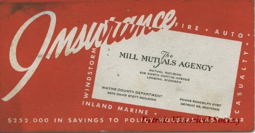 Blotter, Desk - Mill Mutuals Agency
