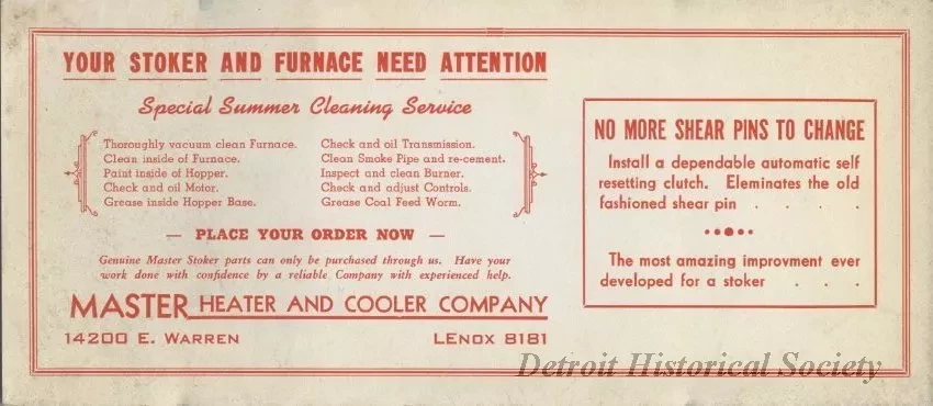 Blotter, Desk - Master Heater and Cooler Company